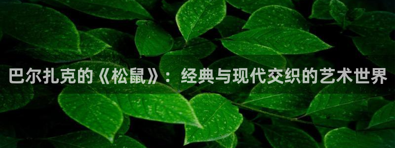 歪歪漫画在线的：巴尔扎克的《松鼠》：经典与现代交织的艺术世界